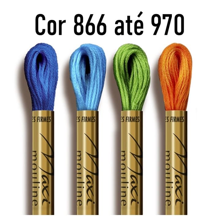 PROMOÇÃO Linha Meada Maxi Mouline Círculo Para Bordar e Fazer Ponto Cruz Escolha a Cor