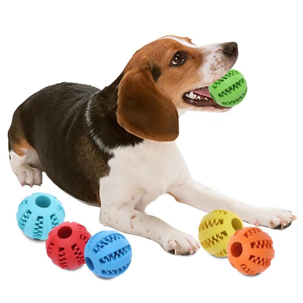 Brinquedo Porta Petisco Bola Pet Mordedor Limpeza nos Dentes Cão Gato Animal de Estimação