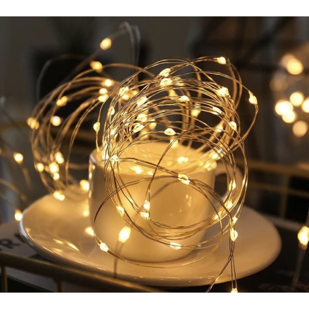 Luminária de Led Luzes Fio De Fada 40 Led 4 Metro Decoração Para Festa Natal