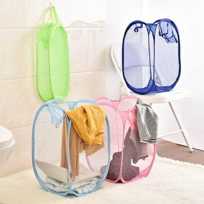 Cesto Organizador Para Brinquedos Roupas Suja Cesto Dobrável Organizador de Banheiro