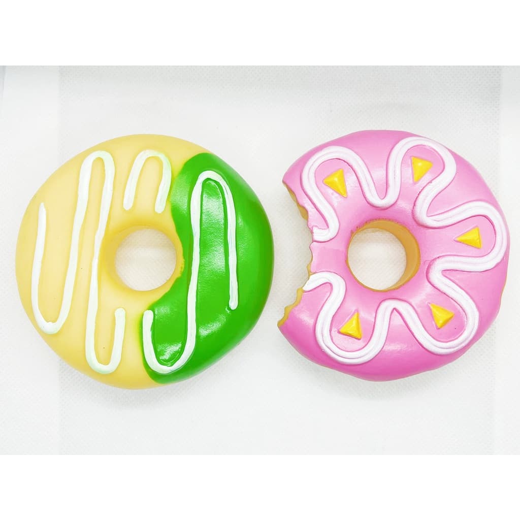 Brinquedo Para cachorro Brinquedos Donut Para Pet Cães Cachorros  Mordedor Borracha Vinil 10cm