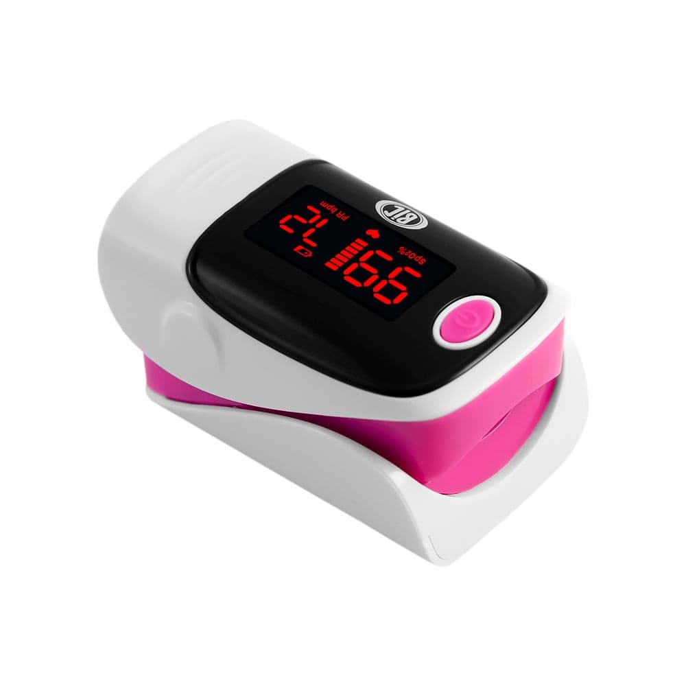 Oxímetro de Pulso Portátil de Dedo Led BIC Rosa