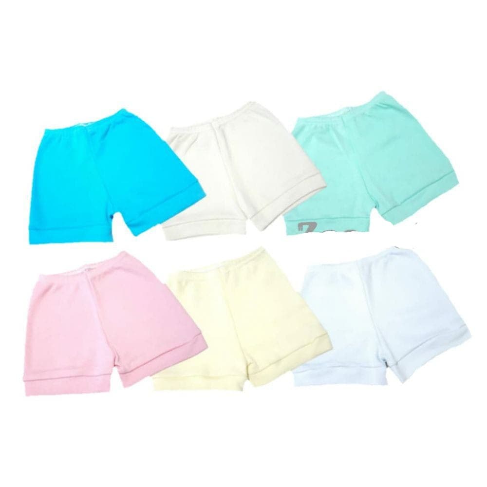 Shorts Tapa Fralda Para Bebês Suedine Liso 100% Algodão Barato