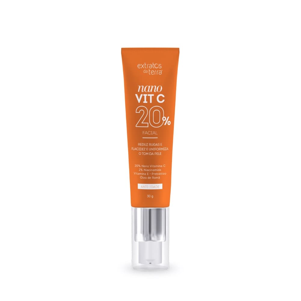 Vitamina C Nano Vit C 20% Anti Idade Niacinamida 30g Extratos da Terra
