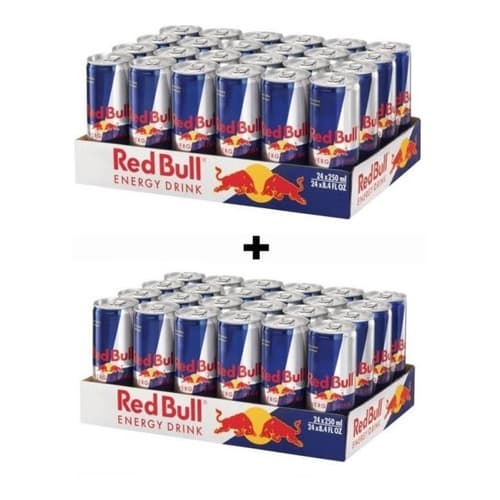 Energético Red Bull Tradicional Original Energy Drink 250ml Pack Com 48 Unidades Envio Imediato