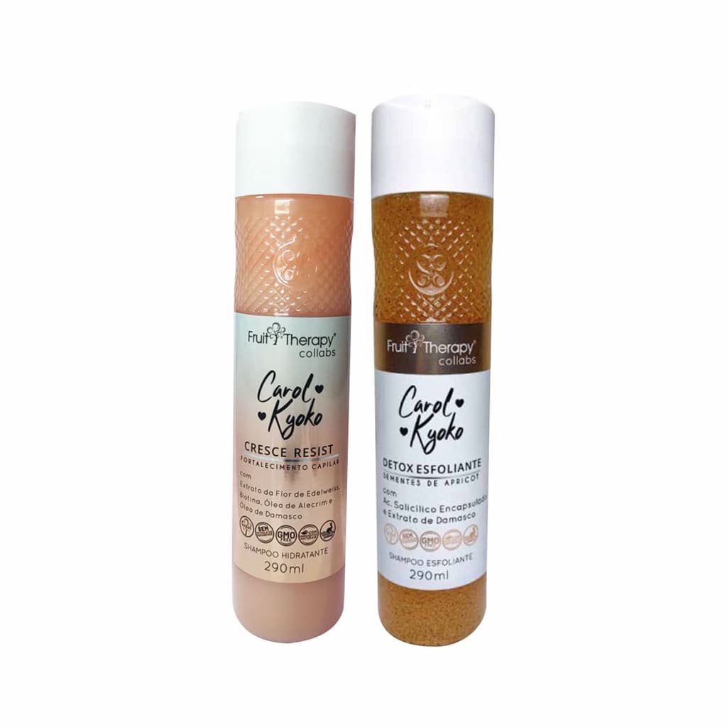 Kit Shampoos Carol Kyoko Esfoliante e Hidratante - Left