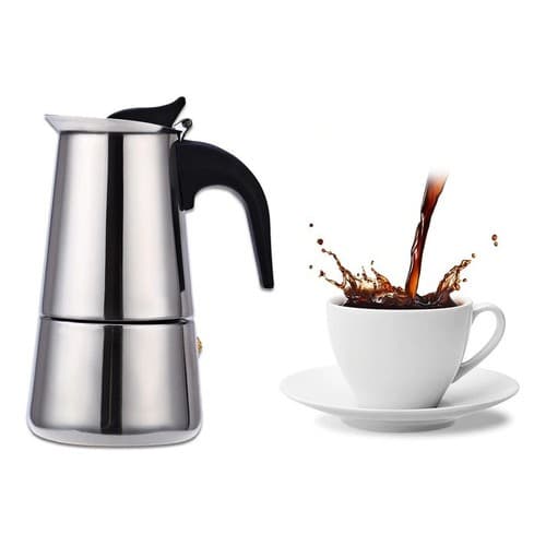 Cafeteira Expresso Italiana Ke Home 4 Xícaras Inox 200 Ml