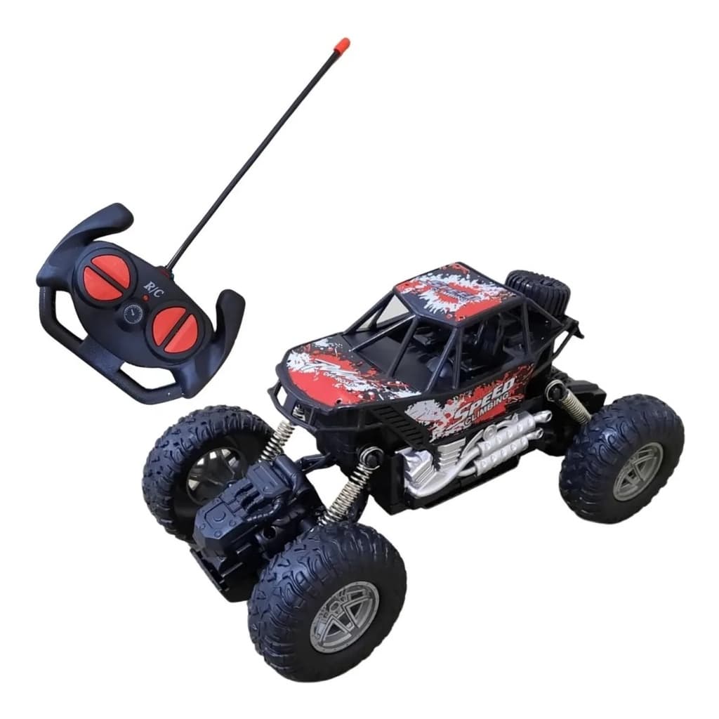Carrinho Controle Remoto 4x4 Monster Elétrico Com Suspensão