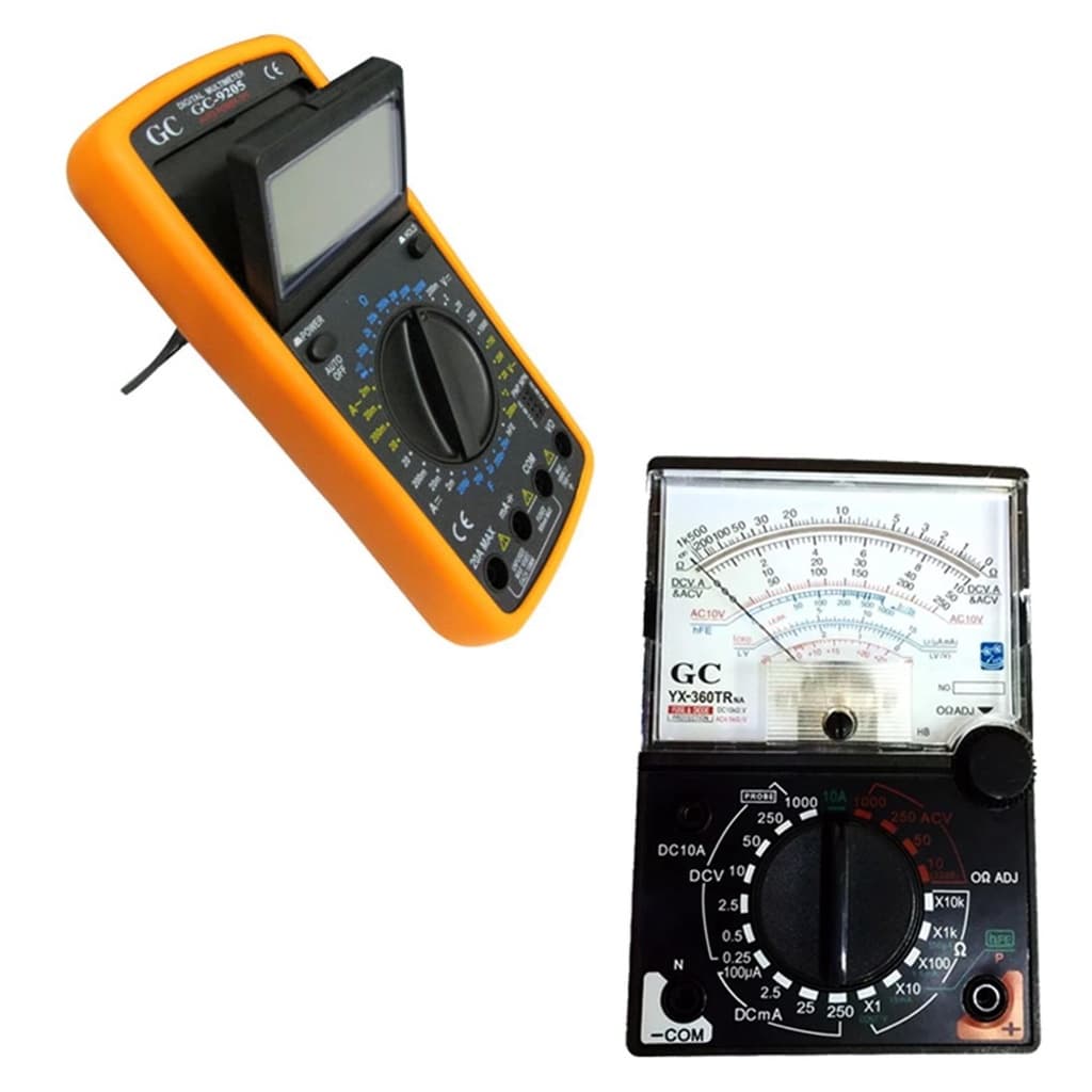 Multimetro Digital Profissional C/ Capacimetro 200uf + Multimetro Analógico