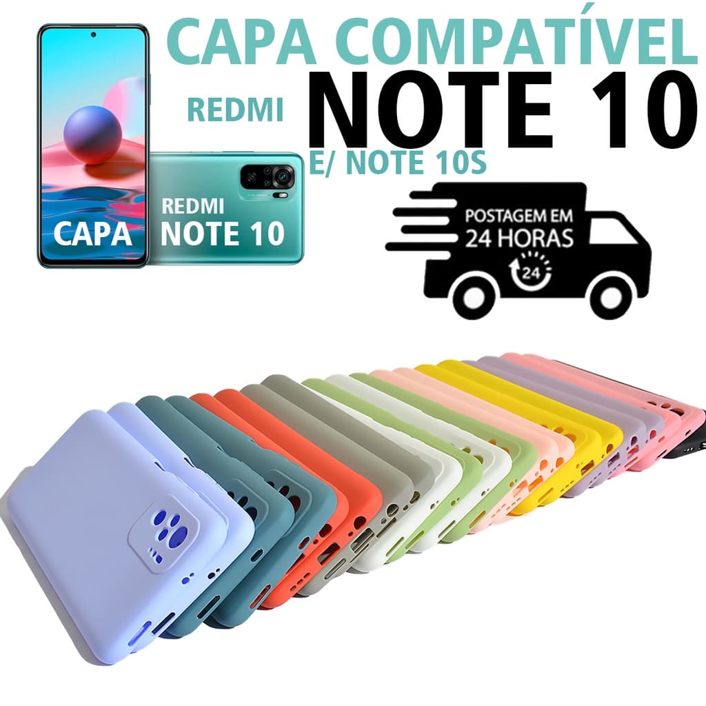 Capa Capinha Case NOTE 10/NOTE 10S para Smartphone Xiaomi Redmi Note 10 E NOTE 10S