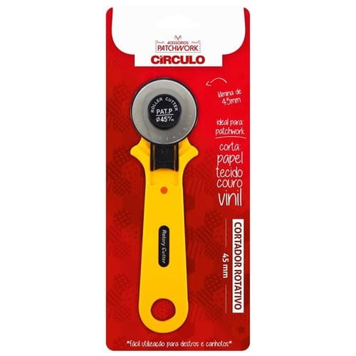 Cortador Rotativo Circular Tecido 45mm Patchwork - Círculo