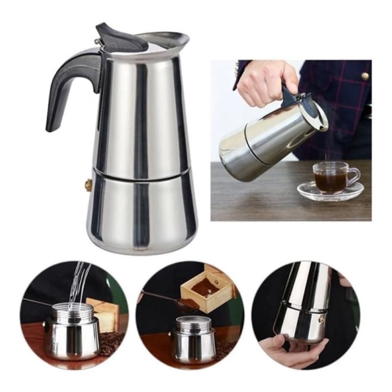 Cafeteira Italiana Inox 9 Xícaras Café Expresso Moka Maquina de Café
