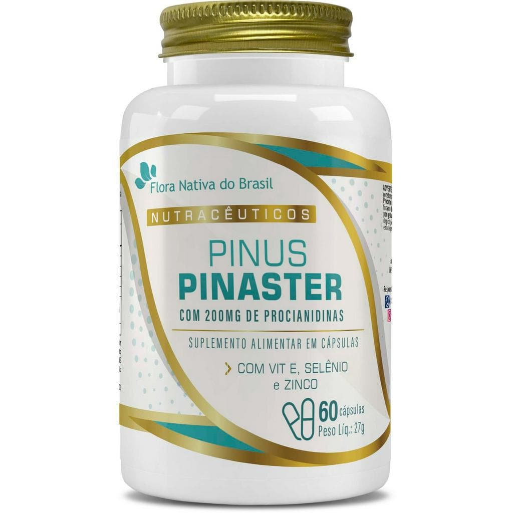 Pinus Pinaster Clareamento de Manchas na Pele Com vitamina E, selênio e zinco 60 Cápsulas
