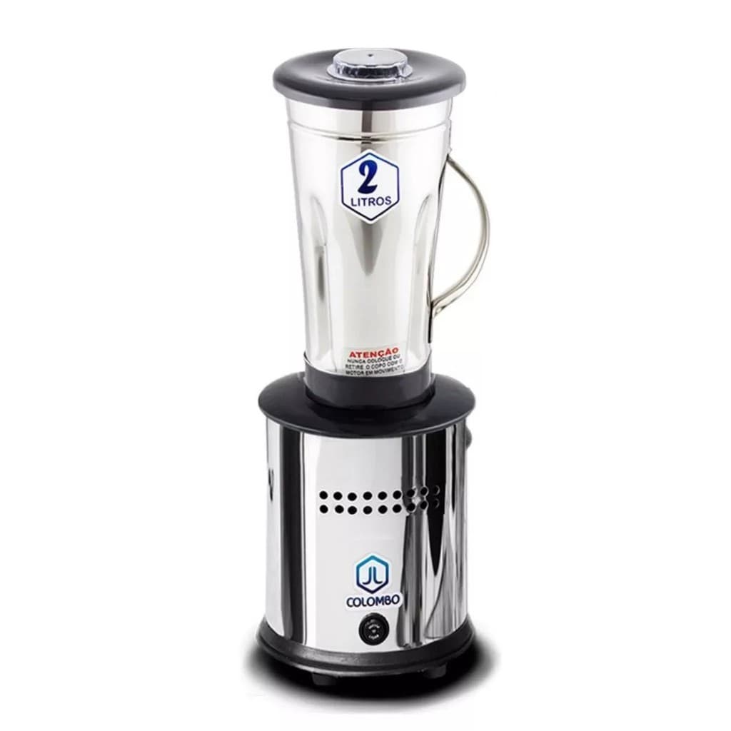 Liquidificador Industrial Potente 2 Litros Alta Rotação JL Colombo 110V Massas Açaí Bolos Sorvete