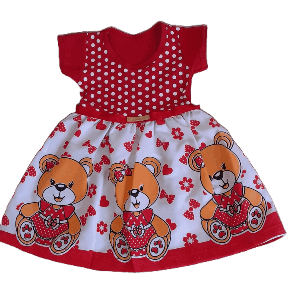 Vestido para Bebe Infantil Menina até 6 meses