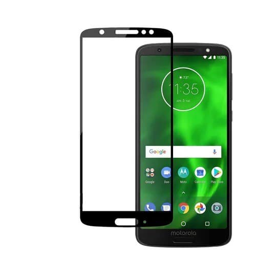 Película de Vidro Full Cover Tela inteira Preta  para Moto Moto G6 - Preta