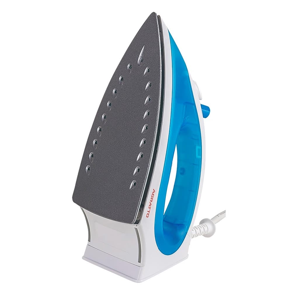 Ferro De Passar Com Base Antiaderente A Vapor E Seco Fv-01 Azul Agratto