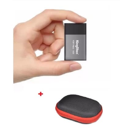 Ssd Hd Externo Portátil 500GB Usb 3.0 KINGDIAN Ultra Rápido + Case