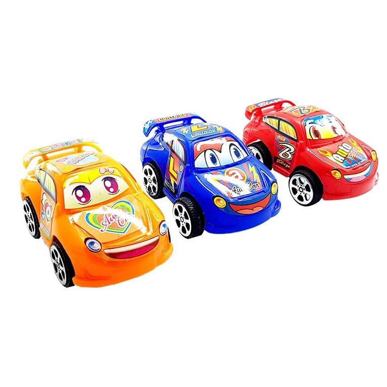 Carrinho BIBI a Fricção - (Embalagem com 3 Carrinhos)