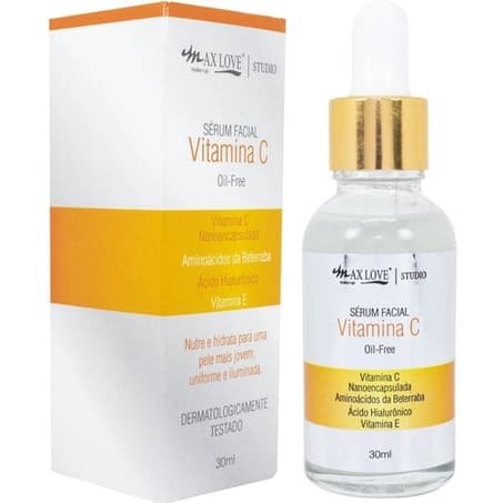 12 Unidades Sérum Facial Vitamina C Max Love Atacado Skin Care