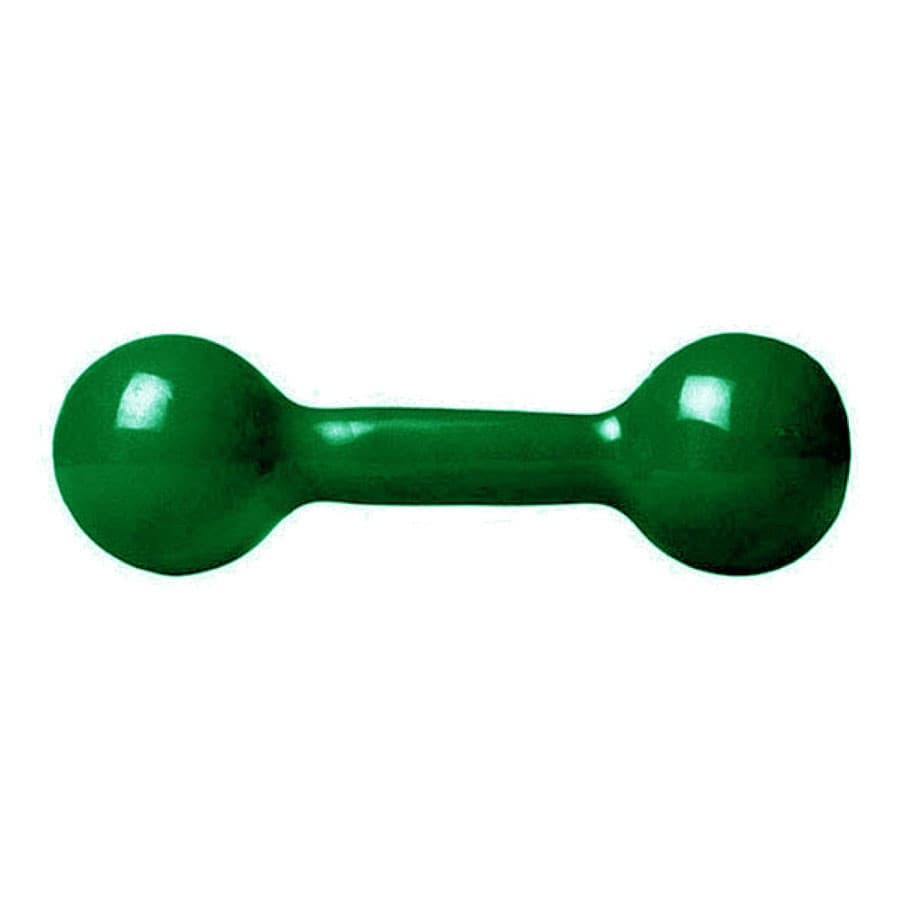 Halter Peso Bola Emborrachado de 5Kgs Verde Musculação Academia