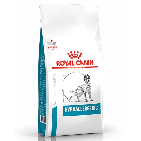 Ração Royal Canin Veterinary Nutrition Hypoallergenic para Cães Adultos com Alergias - 10,1Kg