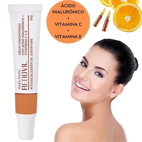 Serum Concentrado  Potencializador da Juventude com Ácido Hialurônico e Vitamina C Abelha Rainha