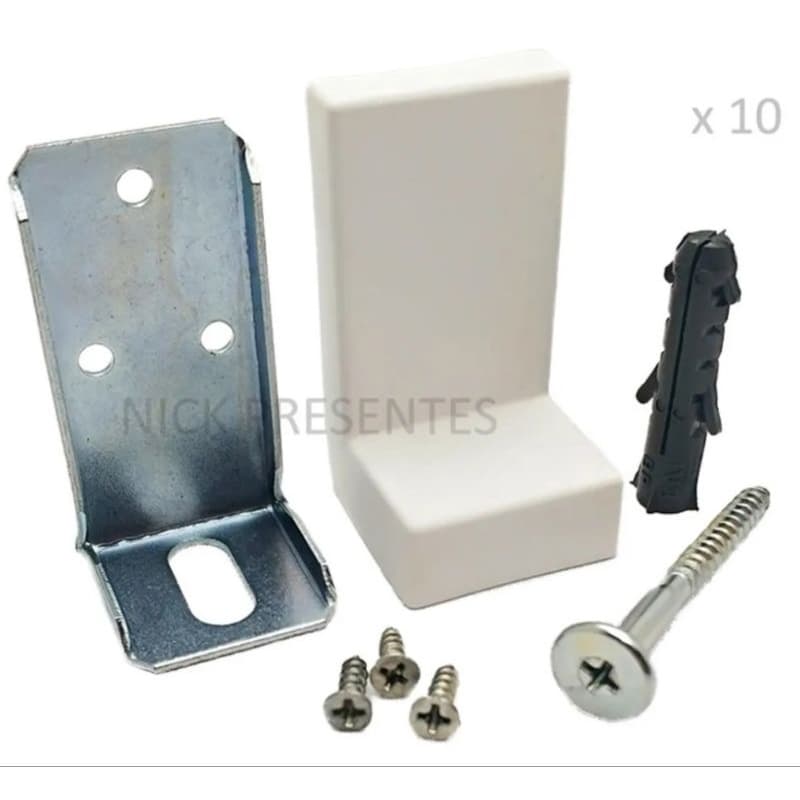 kit 10 cantoneira Suporte Aéreo com capa completo reforçada em aço