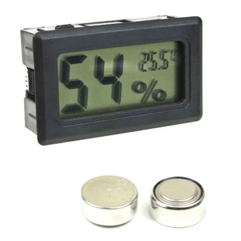 Mini Higrômetro Termômetro Chocadeira Digital Lcd Com Medidor De Umidade E Temperatura Novo