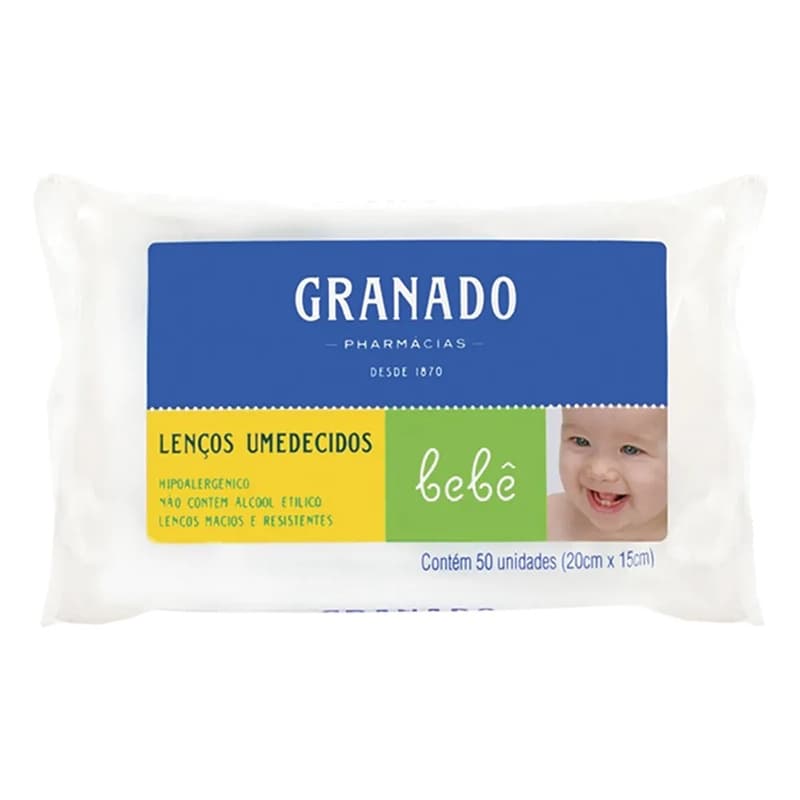 Lenços Umedecidos 50 Folhas Tradicional - Granado