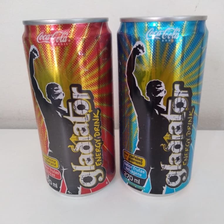 Latas de energéticos antigas - Coleção - preço 2 latas por R$ 29.90