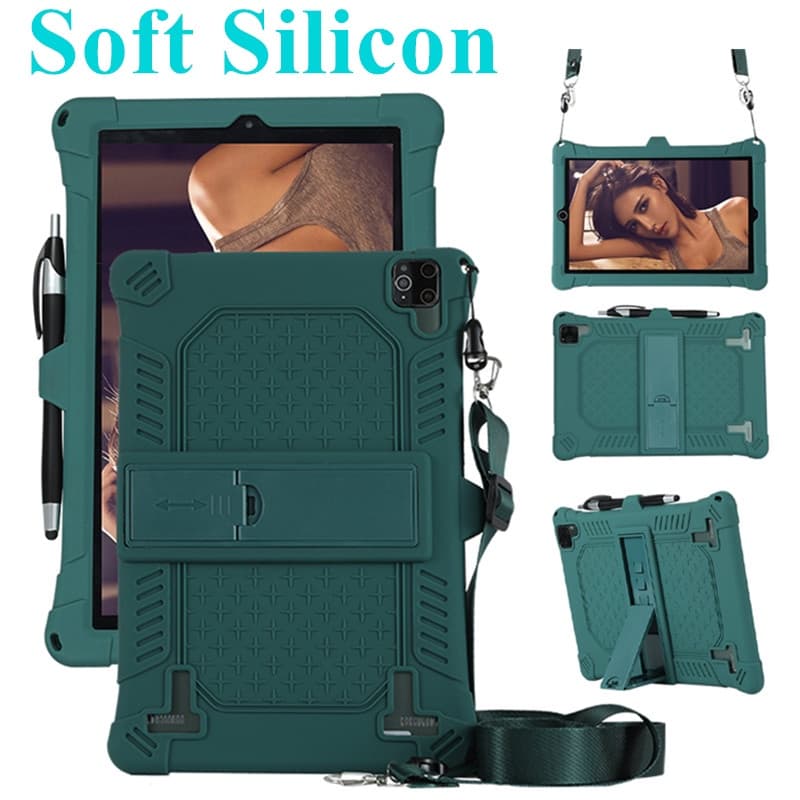 10.1 " Polegadas Universal Caso Capa De Silicone Macio Para 25 * 16cm Tablet PC 3G/4G Android Suporte À Prova De Choque 