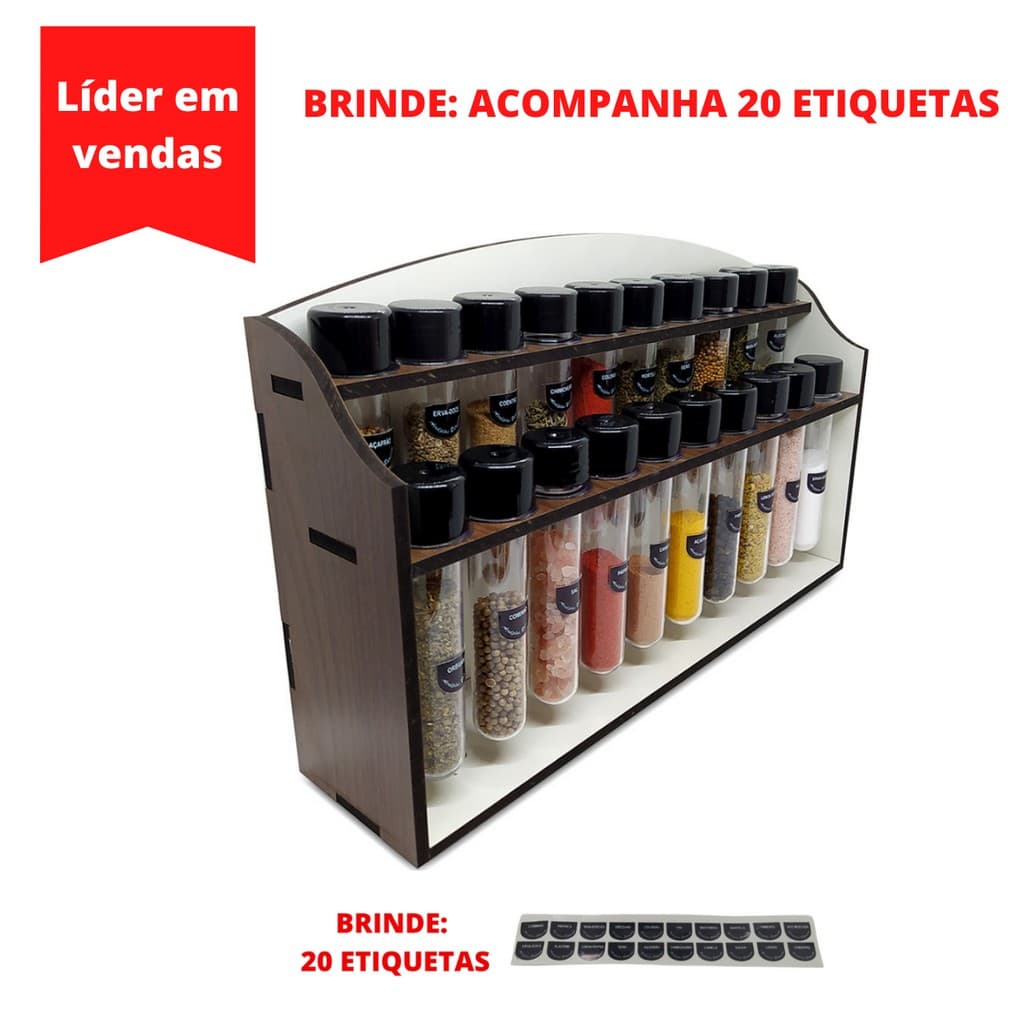 porta tempero com potes porta condimentos e potes porta temperos cozinha mdf suporte para especiarias e condimentos
