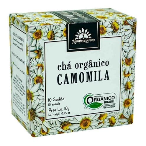 Chá De Camomila Orgânico Kampo De Ervas 10 Sachês