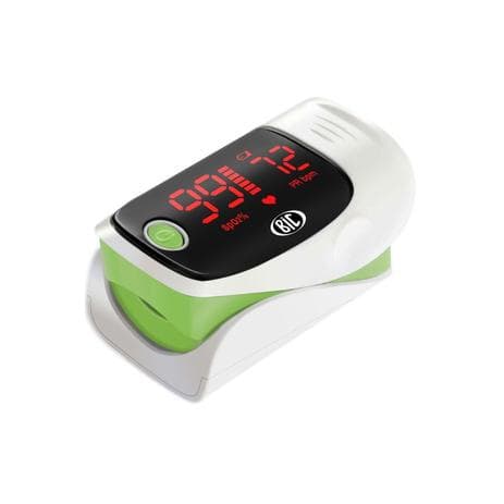 Oxímetro de dedo Pulso Led Bic Verde Enfermagem Saturação Oxigênio