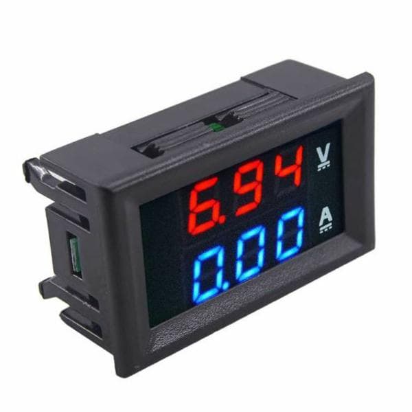 Voltímetro e Amperímetro Digital 100v Dc 10a Corrente e Tensão