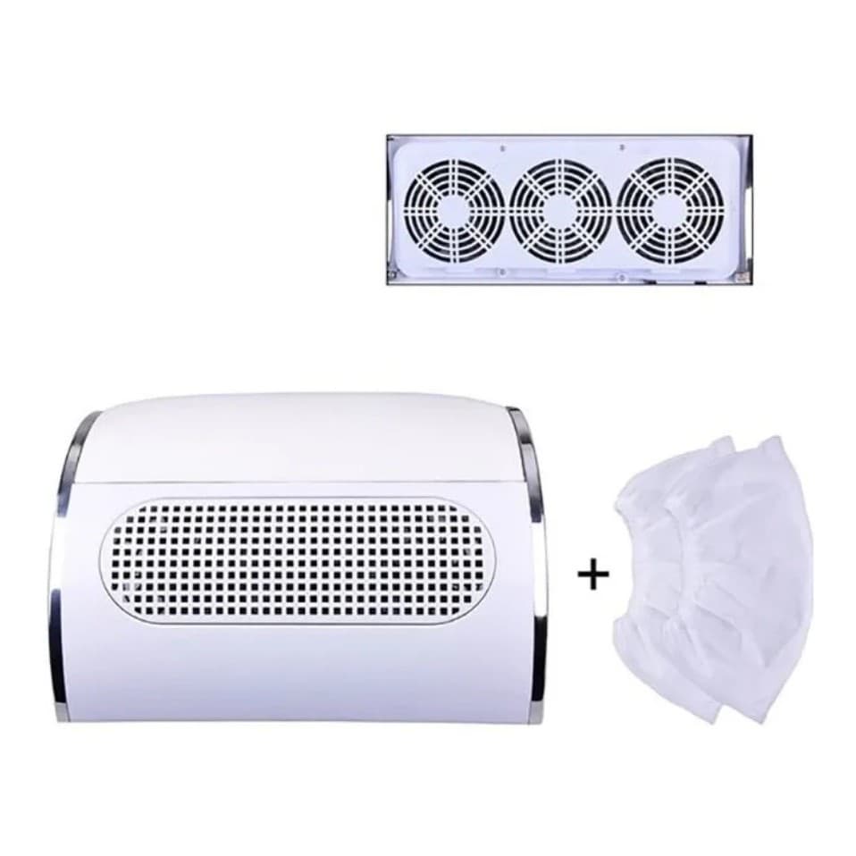 Coletor Sugador Aspirador De Po de Unha 3 Coolers Profissional Manicure e Pedicure 110V/220v Bivolt Oferta