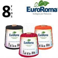 Barbante Euro Roma 600 Gramas 8 FIOS; Barbantes para crochê da Eurororoma; Barbantes para macrame
