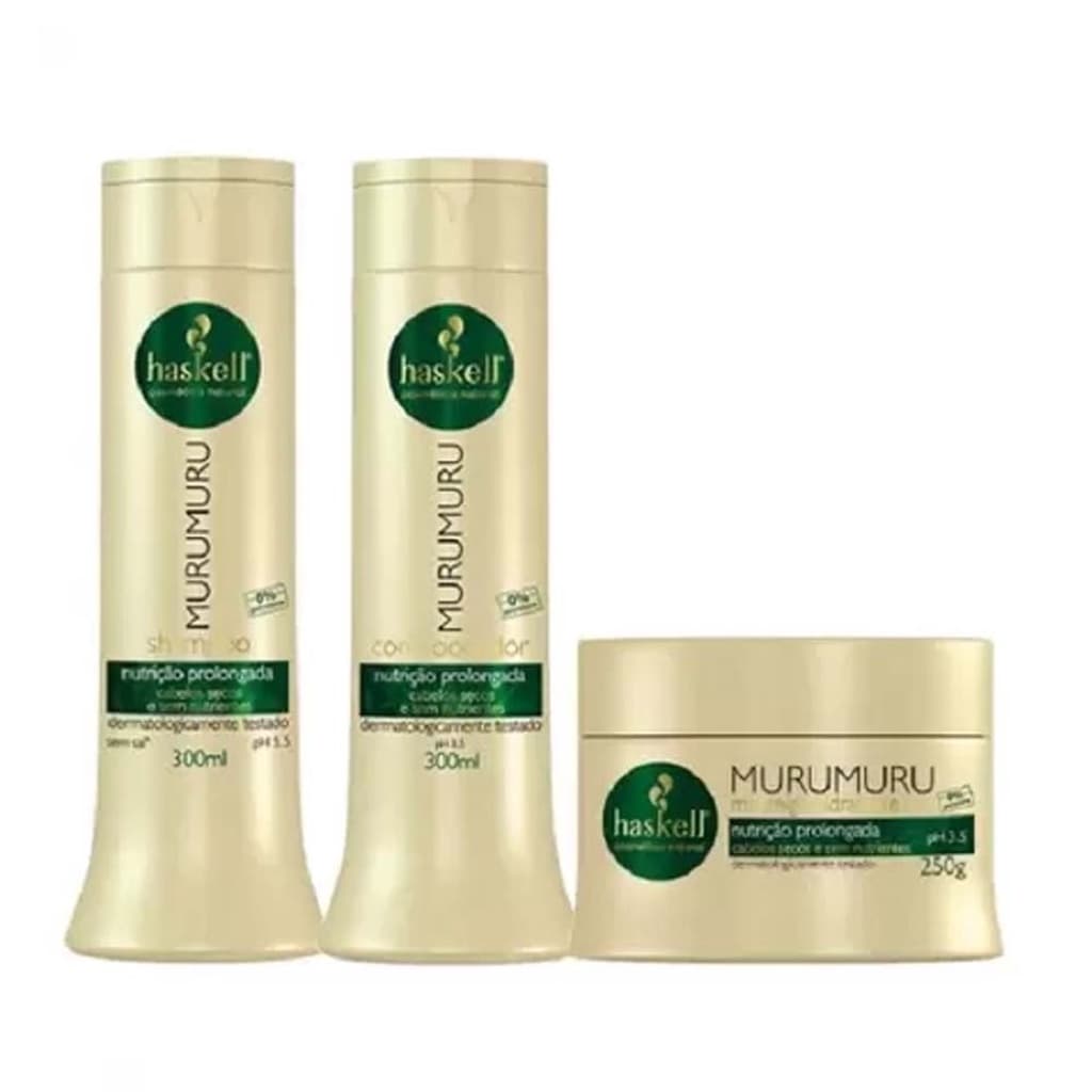 Kit Shampoo Condicionador e Manteiga Hidratante Murumuru - Haskell