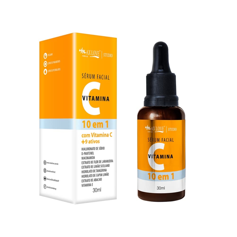 Box c/24 Un - Sérum Facial Vitamina C 10 em 1 - Max Love