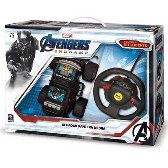 Carrinho De Controle Remoto - Controle Inteligente - Pantera Negra - Marvel - Mimo