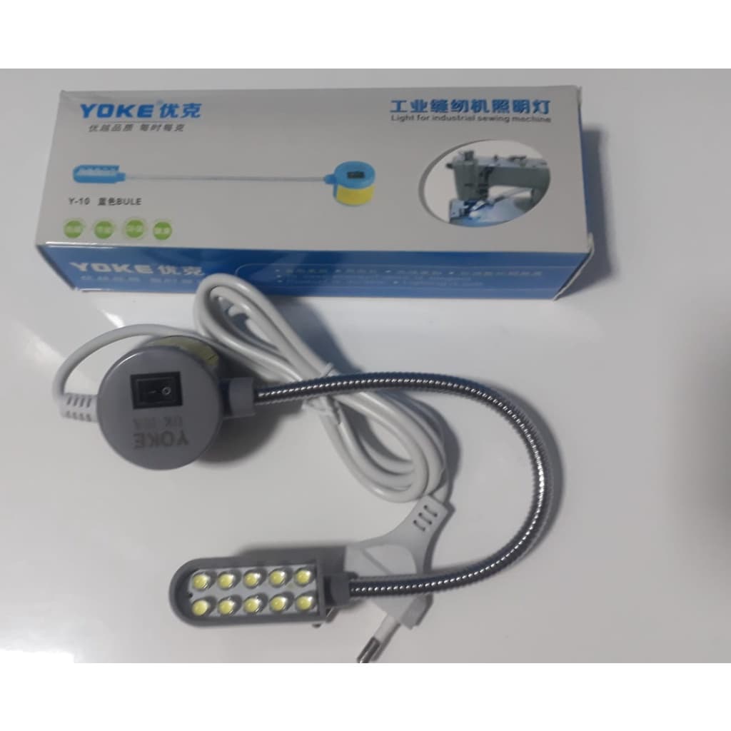 Luminária Led Articulável  Com Botão Liga Desliga 10 Led (ref-km-17112 )