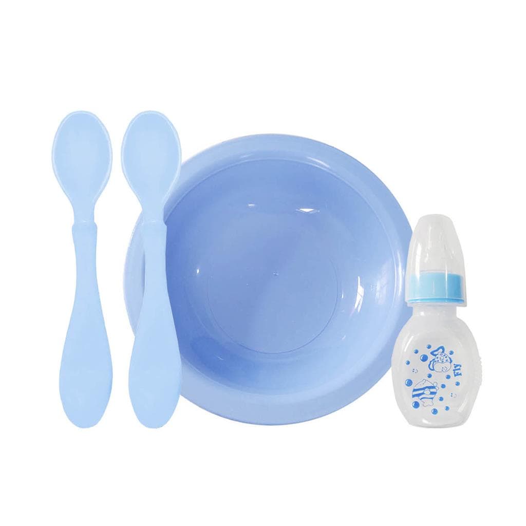 Kit Alimentacao Bebe Pratinho +chuquinha Mamadeira 60ml Bebe