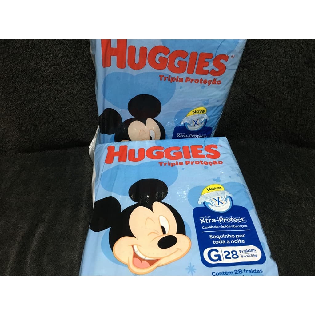 Fralda Huggies Tripla Protecao Pacotao G 28un Barato