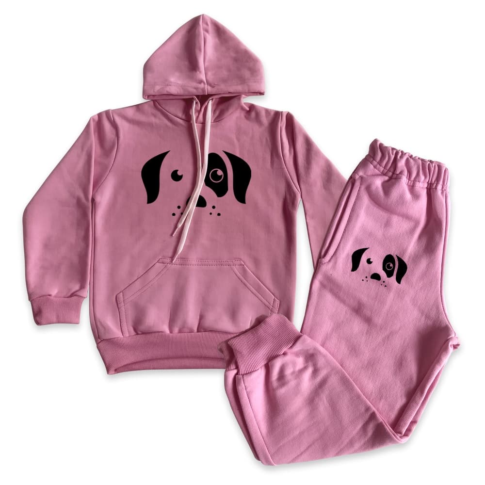 Conjunto de Moletom Infantil Feminino Moletom Gatinha Flanelado Conjunto de Inverno Infantil CONJUNTO MOLETOM DA MINNIE