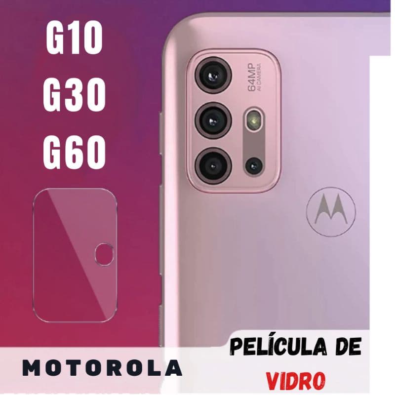 Película para câmera Motorola Moto G10 Moto G30 Moto G60 vidro temperado
