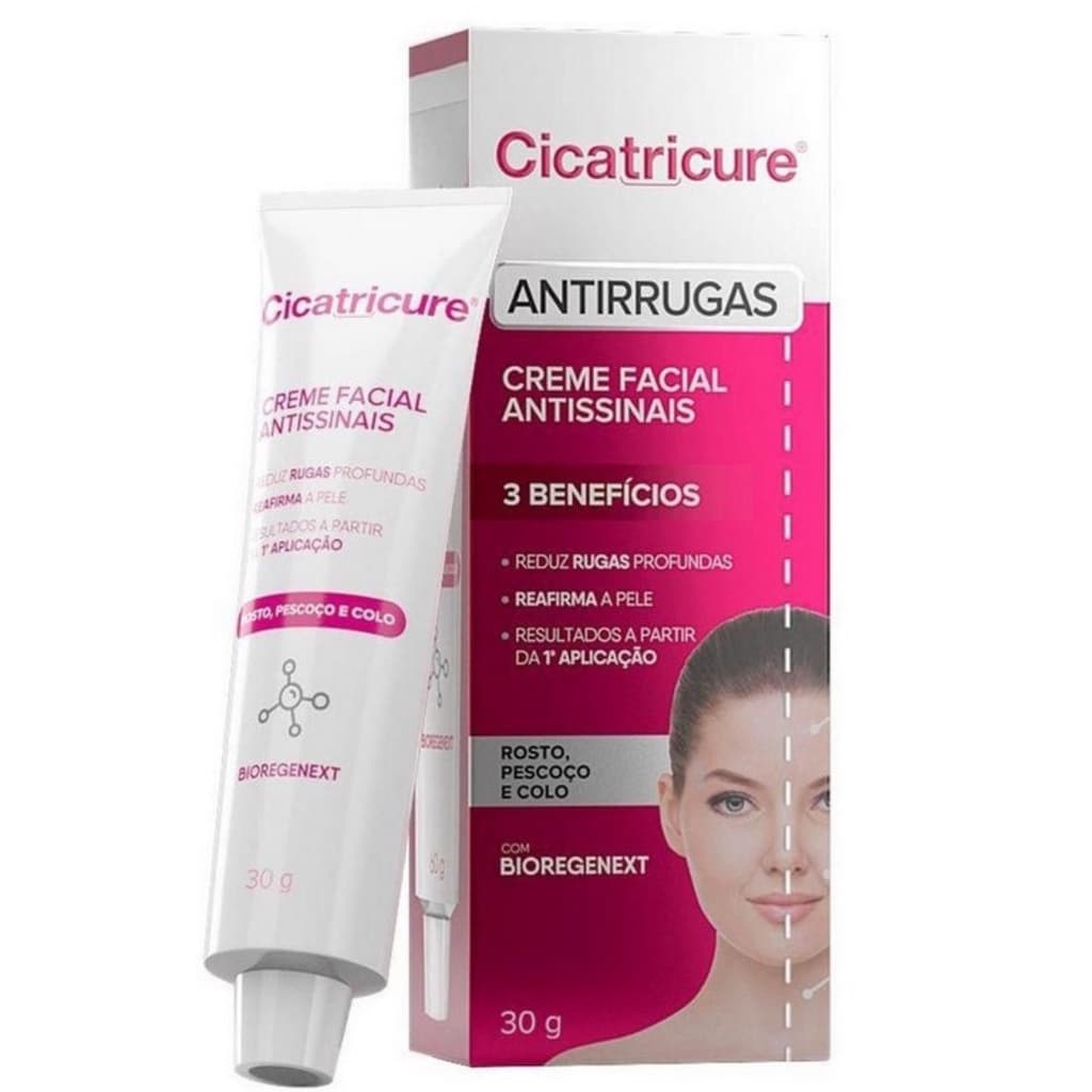 Cicatricure creme 30g anti idade sinais facial reduz rugas linhas de expressão
