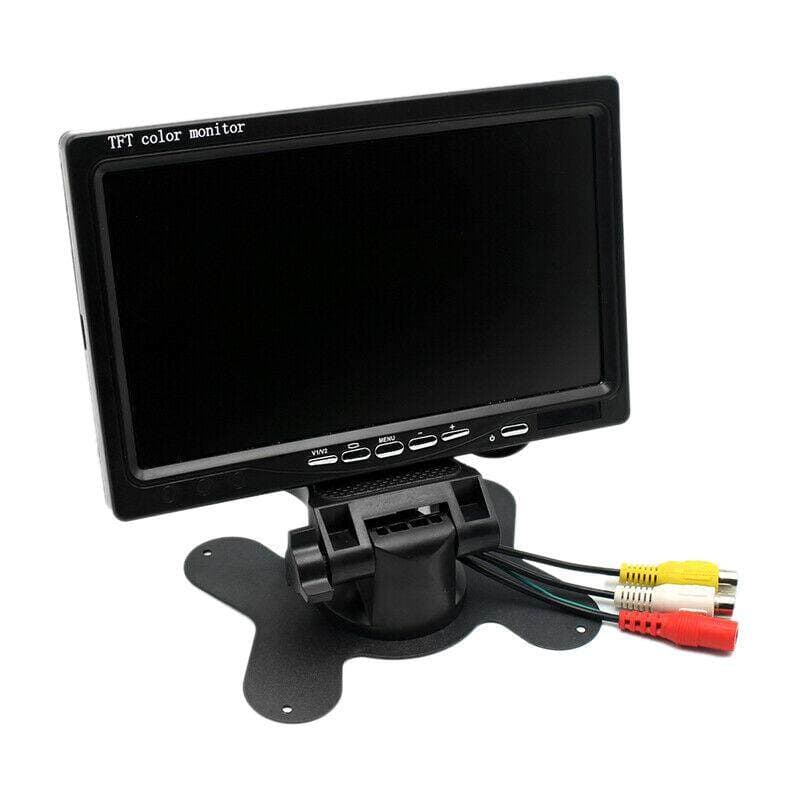 Monitor HD Colorido TFT LCD De 7 Polegadas Para Câmera De Backup De Visão Traseira Reversa CCTV De Carro