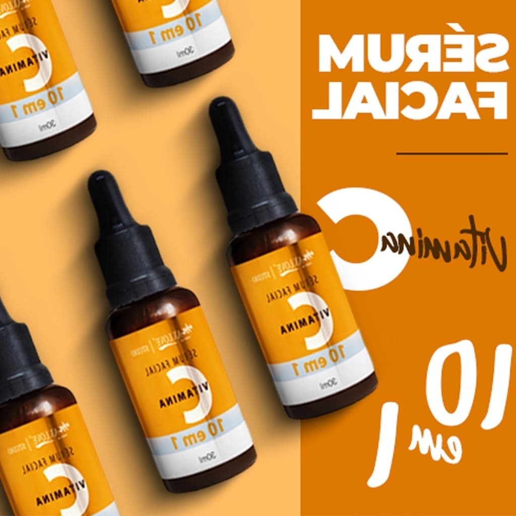 Facial Sérum Vitamina C 10 EM 1 Com Vitamina C Mais 9 Ativos Max Love 30ml Pronto Entrega