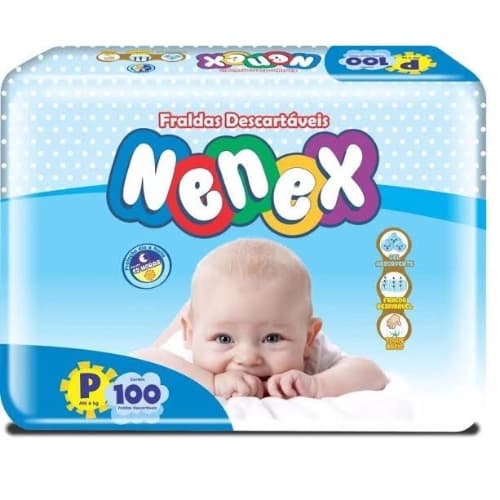 Fralda Nenex Pacotão-Noturna Tamanho P - 100 Fraldas